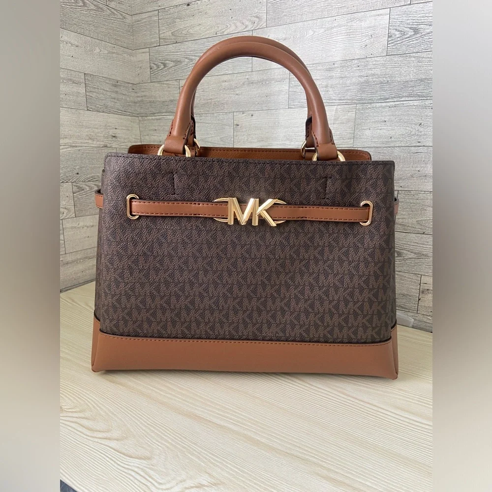 Michael Kors Large Brown Reed Satchel